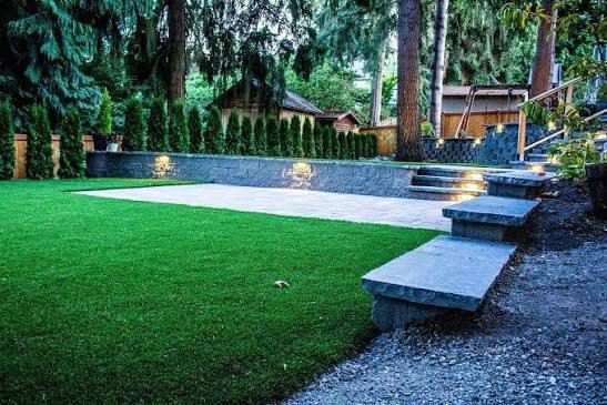 artificial grass installation project in Reno