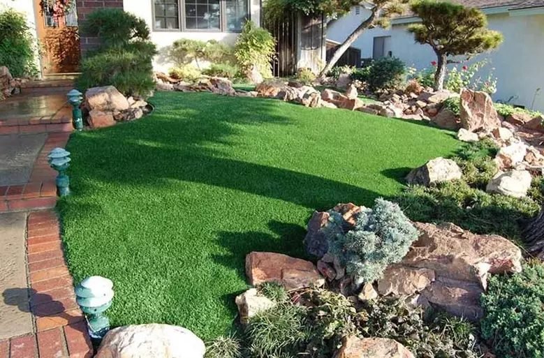 artificial grass installation project in Reno