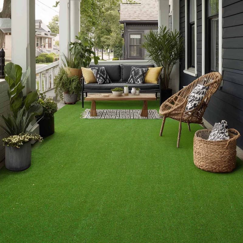 artificial grass installation project in Reno