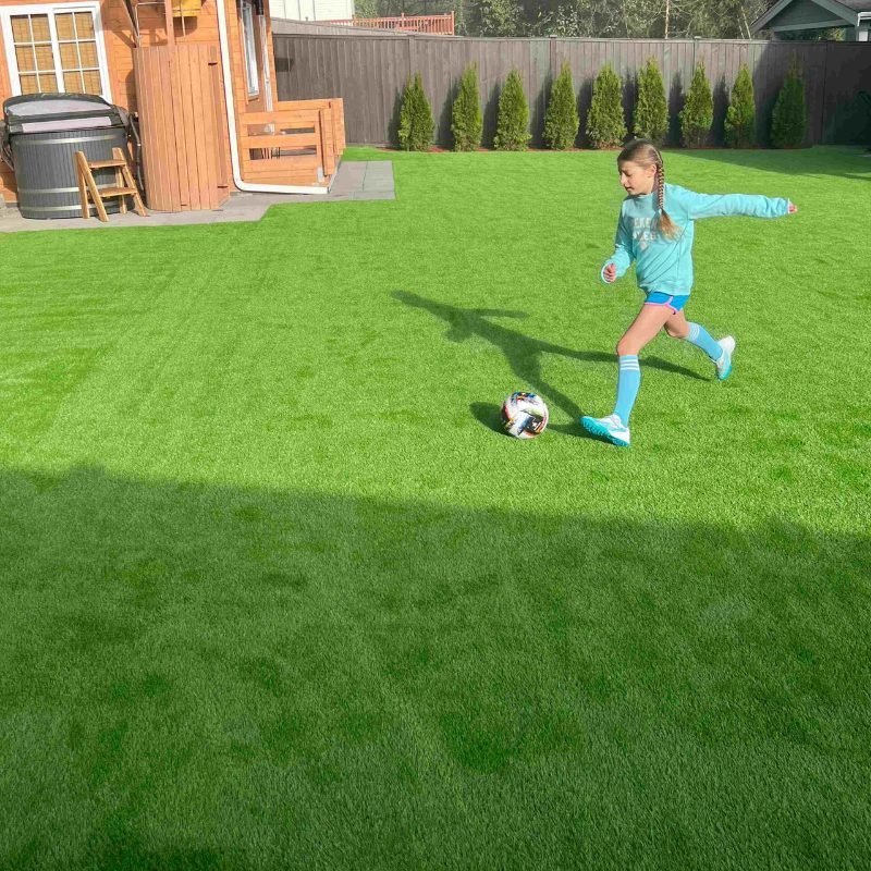 artificial grass installation project in Reno